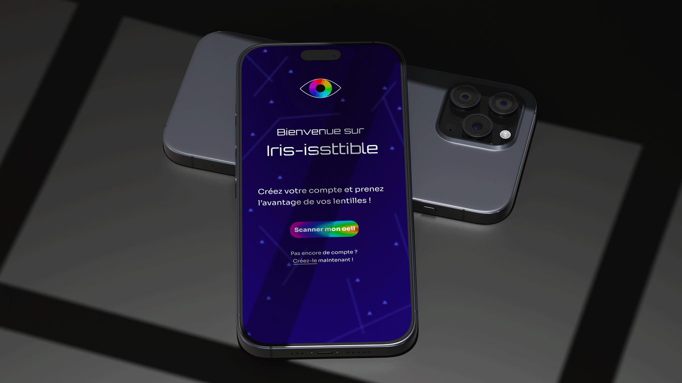 mockup de la page de connection
